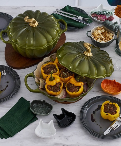 シグニチャー ビュッフェ・キャセロール・パンプキン 28cm オリーブ  