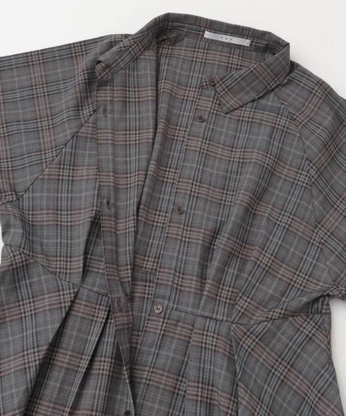 KBF（ケイビーエフ）の「チェックWIDEフレアワンピース（ワンピース・レディース・ブルー系その他/ブラック系その他・ONE）」の17枚目の写真