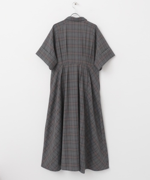 KBF（ケイビーエフ）の「チェックWIDEフレアワンピース（ワンピース・レディース・ブルー系その他/ブラック系その他・ONE）」の18枚目の写真