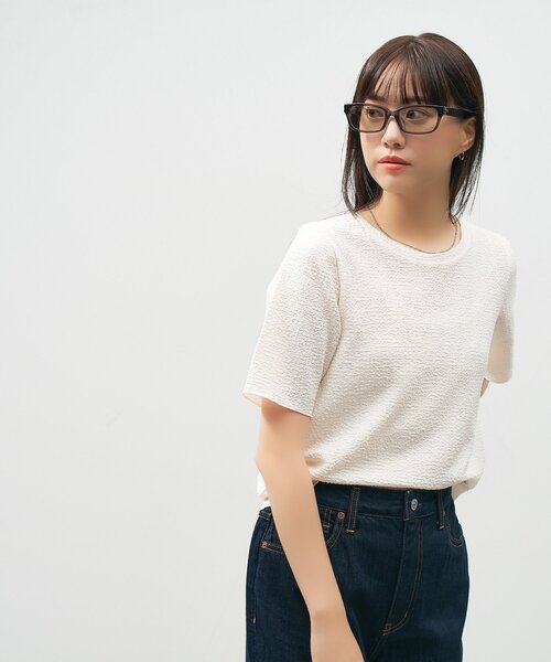 Zoff(ゾフ)の「【WEB 限定】Zoff|takashi kumagai ウェリントン型 サングラス|横長フレーム|カラーレンズ|紫外線対策 UVカット| レディース ユニセックス(サングラス・レディース・ブラック/ブラック系その他/グレー・FREE)」の5枚目の写真