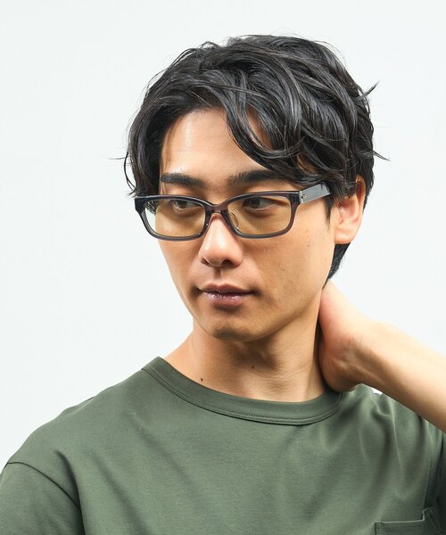 WEB 限定】Zoff｜takashi kumagai ウェリントン型 サングラス｜横長
