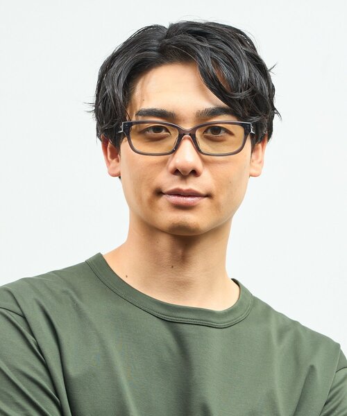 WEB 限定】Zoff｜takashi kumagai ウェリントン型 サングラス｜横長