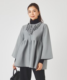 ペプラムニット ジャケット
