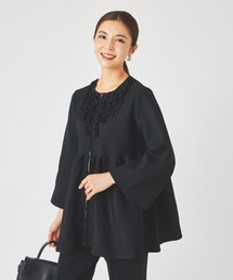 ペプラムニット ジャケット