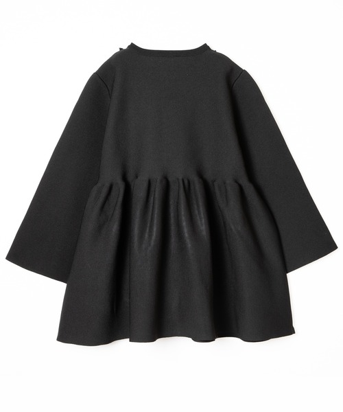 ever closet(エバークローゼット)の「ペプラムニット ジャケット(カーディガン/ボレロ・レディース・ブラック/グレー・F)」の10枚目の写真