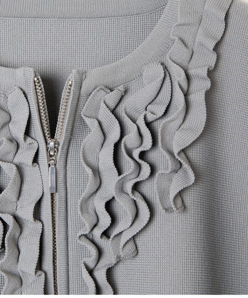 ever closet(エバークローゼット)の「ペプラムニット ジャケット(カーディガン/ボレロ・レディース・ブラック/グレー・F)」の14枚目の写真
