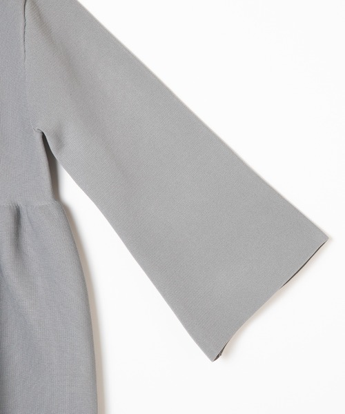 ever closet(エバークローゼット)の「ペプラムニット ジャケット(カーディガン/ボレロ・レディース・ブラック/グレー・F)」の15枚目の写真