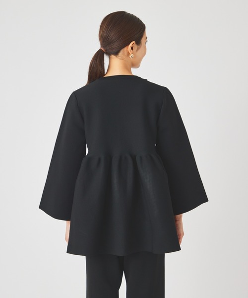 ever closet(エバークローゼット)の「ペプラムニット ジャケット(カーディガン/ボレロ・レディース・ブラック/グレー・F)」の20枚目の写真