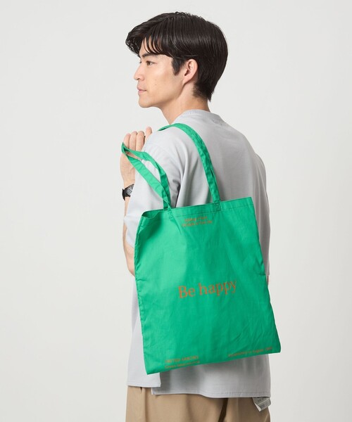 green label relaxing（グリーンレーベルリラクシング）の「GLR スーベニア トートバッグ（トートバッグ・メンズ・ピンク/オフホワイト/オレンジ/ロイヤルブルー/ケリーグリーン/ライム/ダークブラウン・FREE）」の8枚目の写真