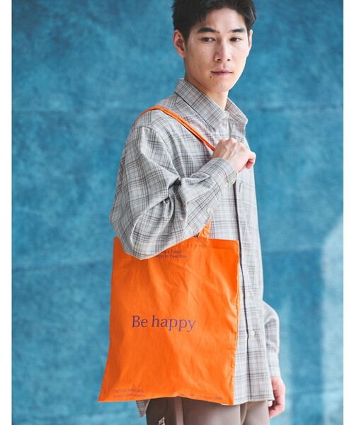 green label relaxing（グリーンレーベルリラクシング）の「GLR スーベニア トートバッグ（トートバッグ・メンズ・ピンク/オフホワイト/オレンジ/ロイヤルブルー/ケリーグリーン/ライム/ダークブラウン・FREE）」の11枚目の写真