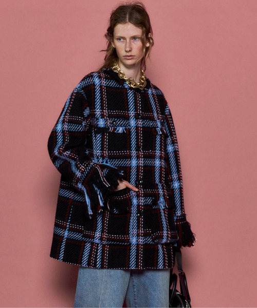 25AW PRE-ORDER】Fringe Tweed Jacket Coat/フリンジツイード