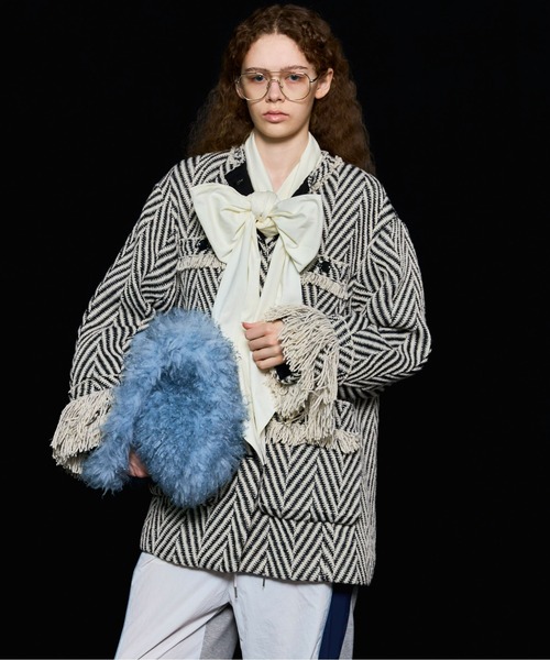 MAISON SPECIAL(]XyV)́y25AW PRE-ORDERzFringe Tweed Jacket Coat/tWcC[hWPbgR[gyMAISON SPECIAL/]XyVz(m[J[R[g)