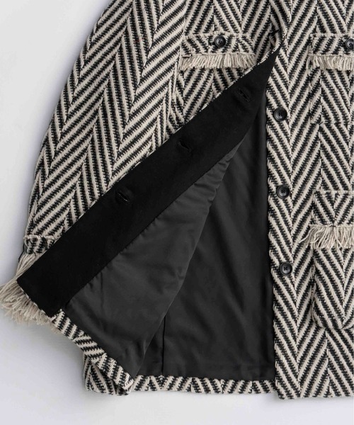 Cut-off Tweed Overcoat メゾンスペシャル　ツイードコート MAISON SPECIAL（メゾンスペシャル）の「Cut-off Tweed Overcoat
