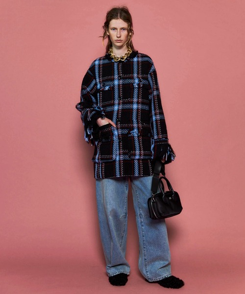 Cut-off Tweed Overcoat メゾンスペシャル　ツイードコート MAISON SPECIAL（メゾンスペシャル）の「Cut-off Tweed Overcoat