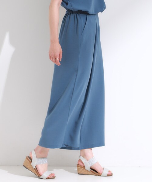 DRESKIP（ドレスキップ）の「【セットアップ可/ひんやり】下半身カバーにも タックスカーチョ（その他パンツ・レディース・ブルー/チャコールグレー/ダークブラウン・04/03/02/01）」の16枚目の写真
