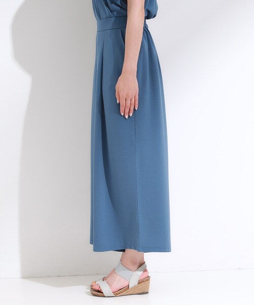 DRESKIP（ドレスキップ）の「【セットアップ可/ひんやり】下半身カバーにも タックスカーチョ（その他パンツ・レディース・ブルー/チャコールグレー/ダークブラウン・04/03/02/01）」の21枚目の写真