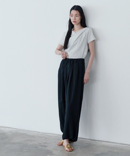 GALLEST（ギャレスト）の「ウエストギャザーパンツ（その他パンツ・レディース・ブラック/ボルドー・38/34）」の19枚目の写真