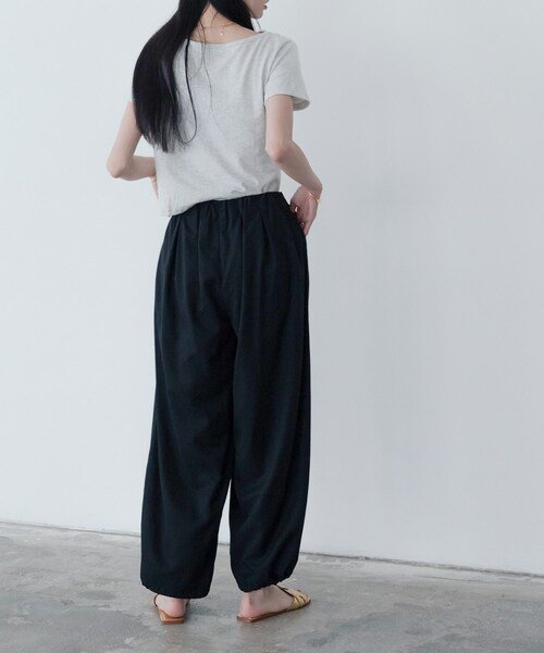 GALLEST（ギャレスト）の「ウエストギャザーパンツ（その他パンツ・レディース・ブラック/ボルドー・38/34）」の21枚目の写真