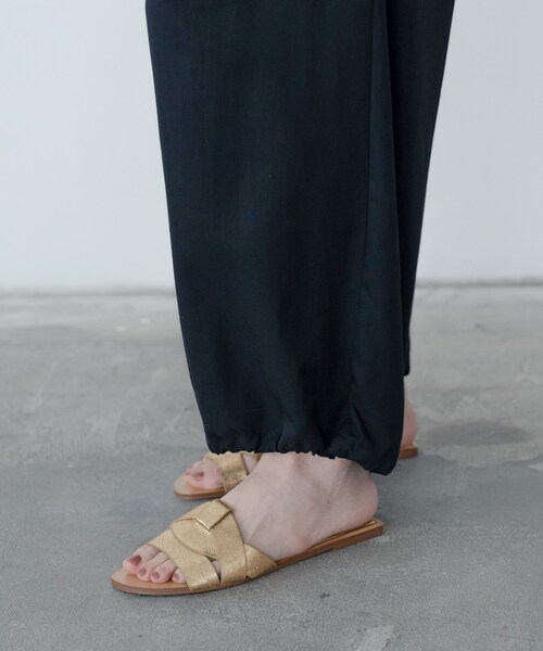 GALLEST（ギャレスト）の「ウエストギャザーパンツ（その他パンツ・レディース・ブラック/ボルドー・38/34）」の7枚目の写真