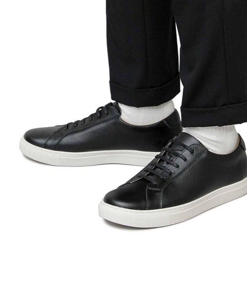 BACKYARD FAMILY(バックヤードファミリー)の「glabella Split Leather Sneakers(スニーカー・メンズ・ブラック/ブラック系その他/ホワイト・25cm/26cm/27cm)」の7枚目の写真