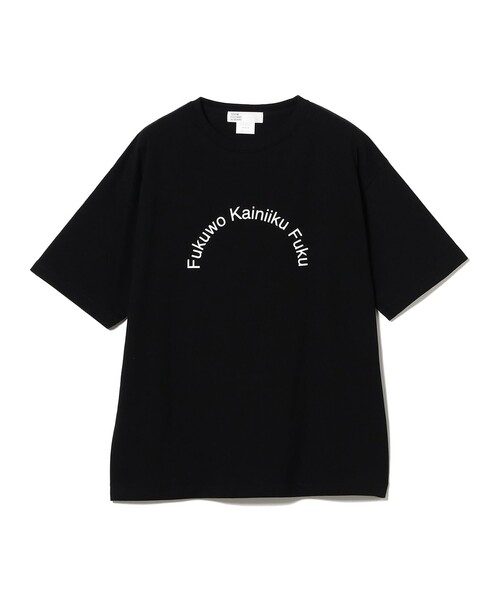 TOKYO CULTUART by BEAMS(トウキョウカルチャートバイビームス)の「平山昌尚(HIMAA) / FUKU Tee shirt(Tシャツ/カットソー・レディース・ブラック/グレー・MEDIUM/X-LARGE/LARGE/SMALL)」の1枚目の写真