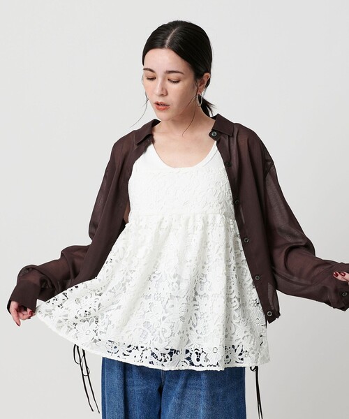UNITED ARROWS beauty&youthガーリーキャミソール BEAUTY&YOUTH UNITED ARROWS（ビューティーアンドユース