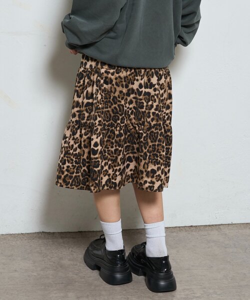 WHO'S WHO gallery（フーズフーギャラリー）の「メッシュミドルスカート（スカート・レディース・カーキ/ブラウン/ホワイト・FREE）」の18枚目の写真