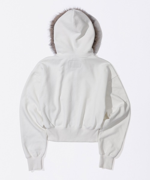 セール】Faux Fur Trimming Hooded Zip-Up（パーカー）｜SCULPTOR