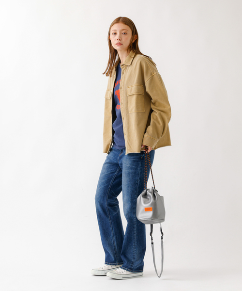 UNIVERSAL OVERALL（ユニバーサルオーバーオール）の「【UNIVERSALOVERALL / ユニバーサルオーバーオール】ECO leather purse/ポシェット/ユニセックス/エコレザー【WEB限定】（ショルダーバッグ・メンズ・ブラック/ブラウン/シルバー・フリー）」の19枚目の写真