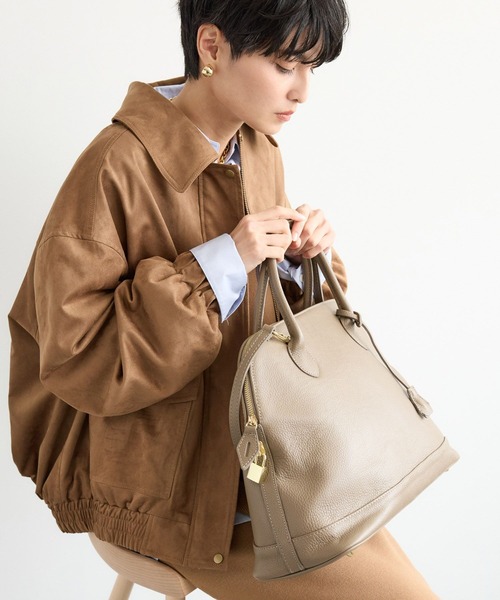 AULENTTI（オウレンティ）の「BARNYARDSTORM / 【AULENTTI(オウレンティ) 】BIG BAG（ボストンバッグ・レディース・モカ/ブラック・FREE）」の8枚目の写真