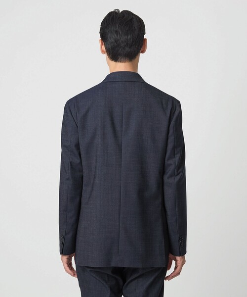 green label relaxing（グリーンレーベルリラクシング）の「A+ デニムライク ダブルブレスト 4B スタンダード ジャケット -ウォッシャブル・ストレッチ-（テーラードジャケット・メンズ・ロイヤルブルー・S/M/L/XL）」の5枚目の写真