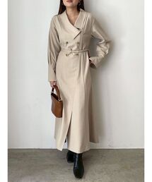 LAGUNAMOON | アシンメトリーカラーナローフレアワンピース(ワンピース)