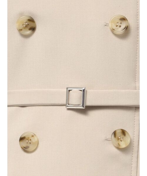 LAGUNAMOON（ラグナムーン）の「アシンメトリーカラーナローフレアワンピース（ワンピース・レディース・ベージュ/モカ・SMALL/MEDIUM）」の21枚目の写真