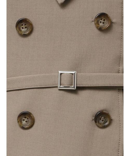 LAGUNAMOON（ラグナムーン）の「アシンメトリーカラーナローフレアワンピース（ワンピース・レディース・ベージュ/モカ・SMALL/MEDIUM）」の20枚目の写真