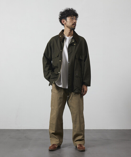 男女兼用 バブアー 別注 ビデイル オーバーサイズ スリーブ オリーブ S バブアー 別注 ビデイル オーバーサイズ スリーブ オリーブ 38