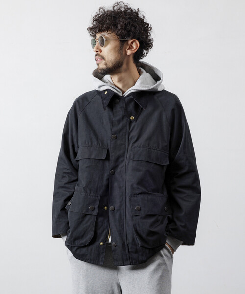 Barbour（バブアー）の「barbour/バブアー 別注OLD BEDALE OS SLEEVE / 252MCAS223 / オールド ビデイル オーバーサイズ スリーブ（ブルゾン・メンズ・ブラック/オリーブ・34/36/38/40/42）」の10枚目の写真