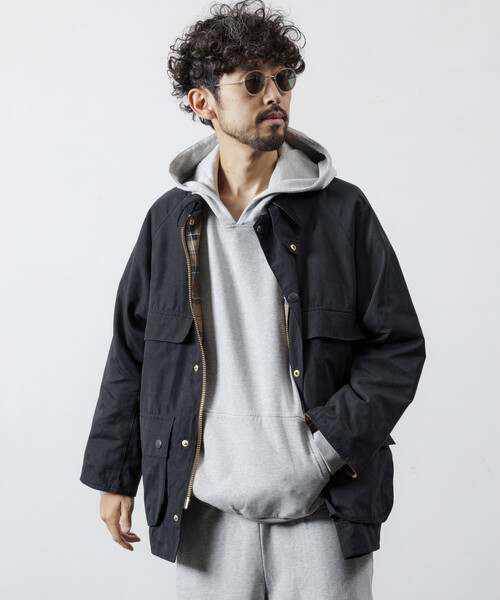 Barbour（バブアー）の「barbour/バブアー 別注OLD BEDALE OS SLEEVE / 252MCAS223 / オールド ビデイル オーバーサイズ スリーブ（ブルゾン・メンズ・ブラック/オリーブ・34/36/38/40/42）」の17枚目の写真