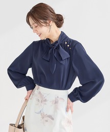 ボウタイツキブラウス長袖595518