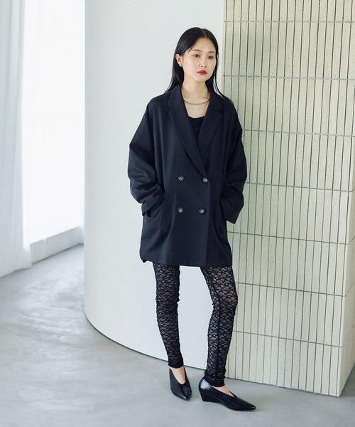LEPSIM(レプシィム)の「レースルーズレギンス 579280(レギンス/スパッツ・レディース・ブラック/アイボリー・ONE SIZE)」の12枚目の写真