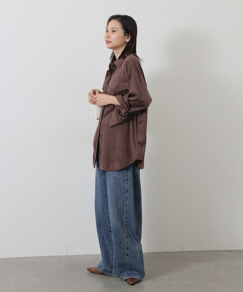 JOURNAL STANDARD(ジャーナルスタンダード)の「フェイクスエードシャツ(シャツ/ブラウス・レディース・タン/ブラウン・FREE)」の20枚目の写真