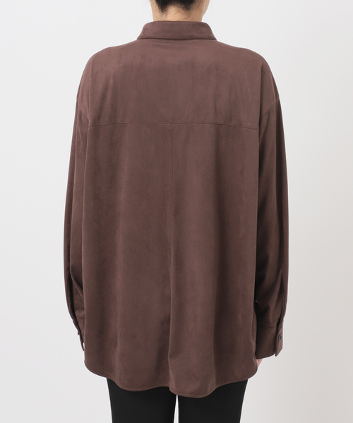 JOURNAL STANDARD(ジャーナルスタンダード)の「フェイクスエードシャツ(シャツ/ブラウス・レディース・タン/ブラウン・FREE)」の7枚目の写真