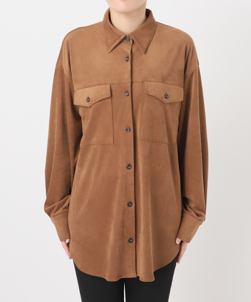 JOURNAL STANDARD(ジャーナルスタンダード)の「フェイクスエードシャツ(シャツ/ブラウス・レディース・タン/ブラウン・FREE)」の14枚目の写真