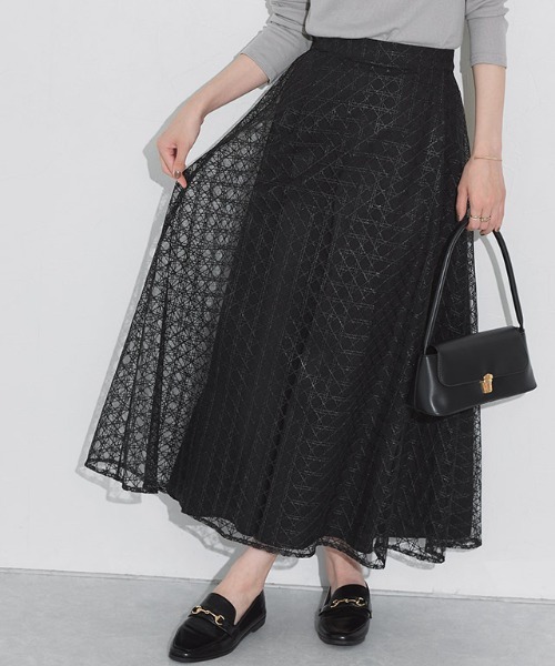 『新品』♡N°21 ブラック フレアスカート定価以下のお買い得品 ヘビーサテンフレアースカート / #Newans | ファッション通販