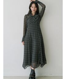 MERCURYDUO | ツイストネックロングスリーブワンピース(ワンピース)