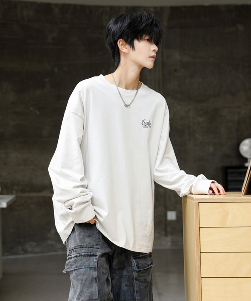 neos(ネオス)の「【neos】ルーズシルエット SONIC ソニック ピグメント風 プリント ロングスリーブ Tシャツ(Tシャツ/カットソー・メンズ・ブラック系1/ホワイト系2/ホワイト系1/ブラック系2・X-LARGE/LARGE/MEDIUM)」の11枚目の写真
