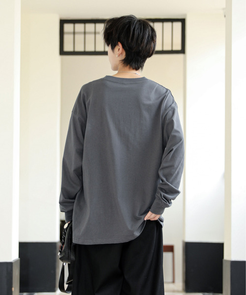 neos(ネオス)の「【neos】ルーズシルエット SONIC ソニック ピグメント風 プリント ロングスリーブ Tシャツ(Tシャツ/カットソー・メンズ・ブラック系1/ホワイト系2/ホワイト系1/ブラック系2・X-LARGE/LARGE/MEDIUM)」の16枚目の写真