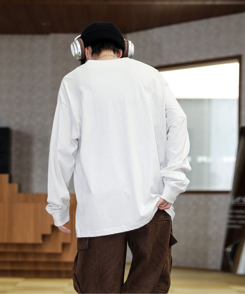 neos(ネオス)の「【neos】ルーズシルエット SONIC ソニック ピグメント風 プリント ロングスリーブ Tシャツ(Tシャツ/カットソー・メンズ・ブラック系1/ホワイト系2/ホワイト系1/ブラック系2・X-LARGE/LARGE/MEDIUM)」の22枚目の写真