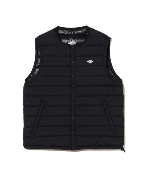 DANTON（ダントン）の「DANTON / メンズ クルーネック インナー ダウン ベスト（ダウンベスト・メンズ・ブラック/チャコールグレー・S/M/L/XL）」の10枚目の写真