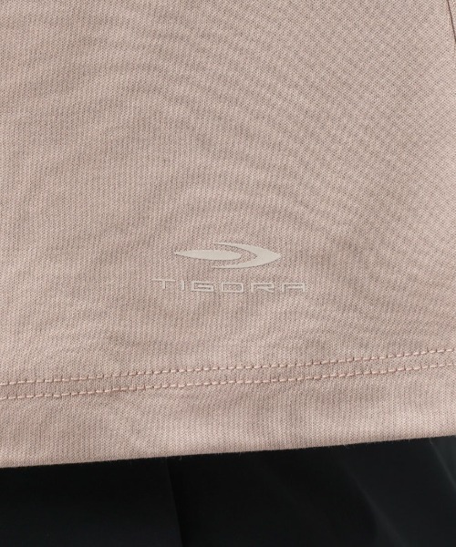 TIGORA（ティゴラ）の「ティゴラ TIGORA UVカットコットンバックスリットTシャツ（Tシャツ/カットソー・レディース・スモークピンク/ブラック・S/M/L/XL）」の11枚目の写真