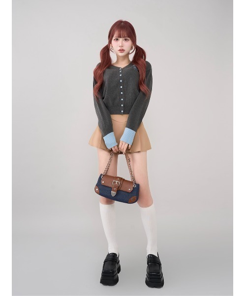 Darich（ダーリッチ）の「デニムコンビハンドバッグ（ハンドバッグ・レディース・ブラック/ブルー・FREE）」の5枚目の写真